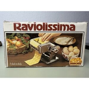 Marcato Raviolissima Ravioli OMC Pasta Maker‎ Attachment Made in Italy Vintage
